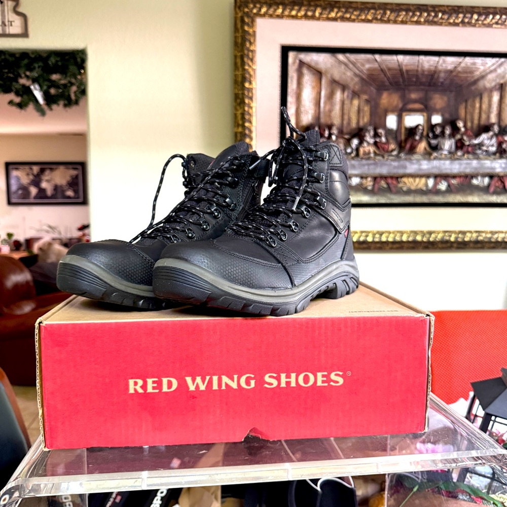 Red Wing Tradesman 6617 Mens Black safety Toe Brand new in box